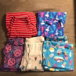 Girls Fleece/Waffle Pajama Pants-size 10/12